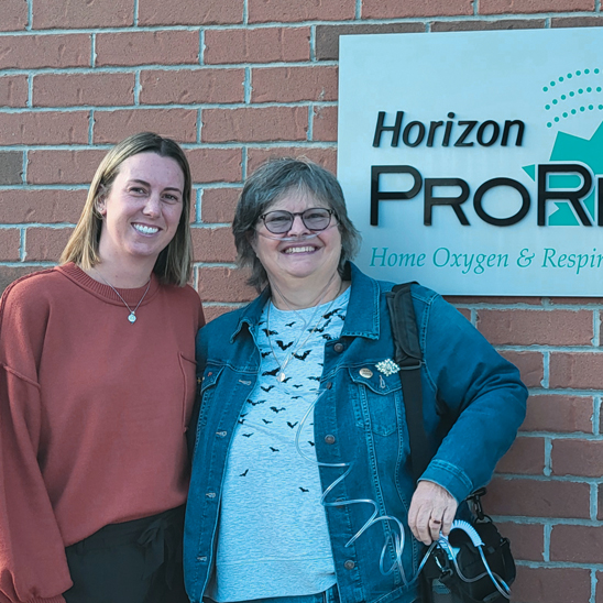 Elizabeth outside of ProResp office